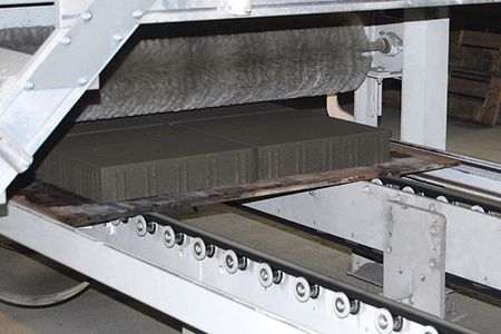 concrete brick spiral brush roller