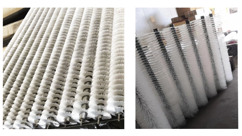 spiral brush for concrete block