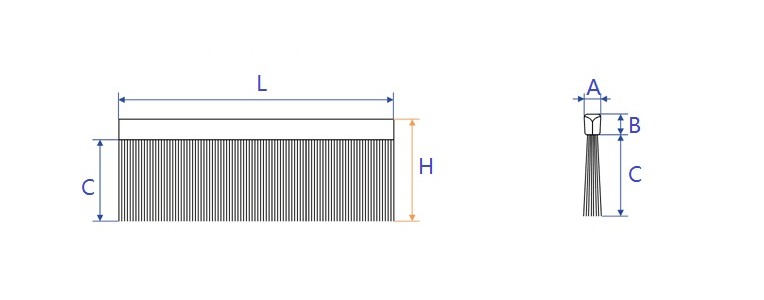 0.1mm brass strip brush
