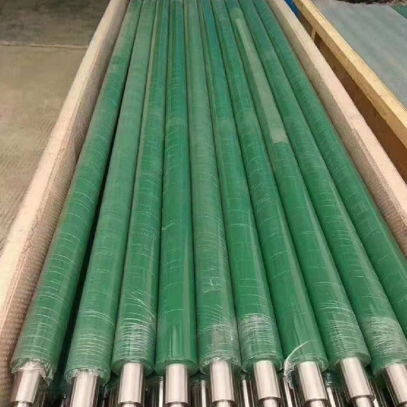 rubber roller with shaft