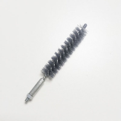 Male Thread Abrasive Nylon Spin Grit Tube Cleaning Brush