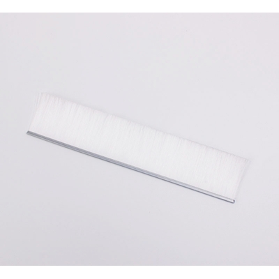 White Nylon Fill Bristle Door Brush Seal