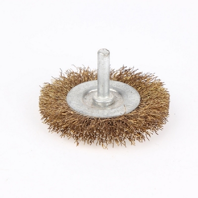 Mandrel Mounted Brass Wire Rotary Brush Wheel