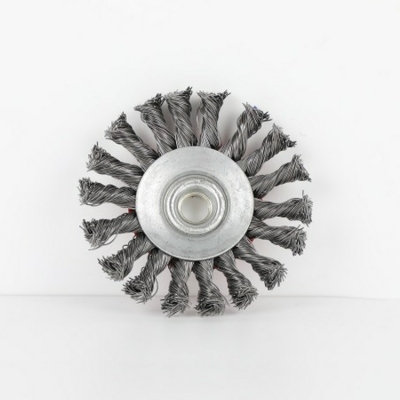 Twisted Knot Wire Rotary Wheel Brush