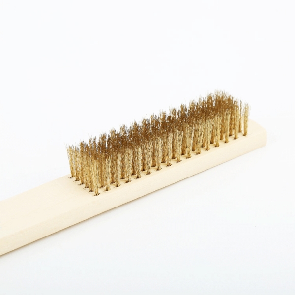 wood handle steel wire brush