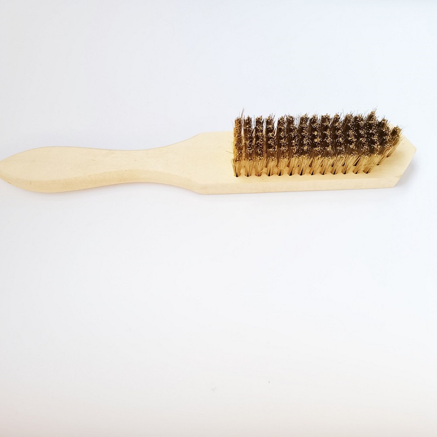 wood handle steel wire brush