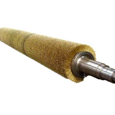 Industrial Large Cylindrical Brass Steel Wire Brush