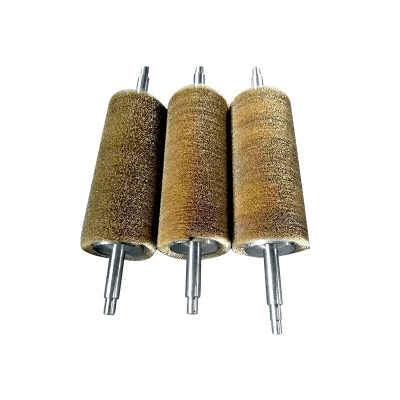 Industrial Large Cylindrical Brass Steel Wire Brush
