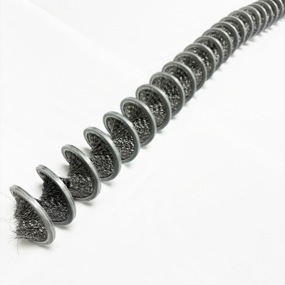Wire rust removal inverted wire coil brush spiral brush for descaling
