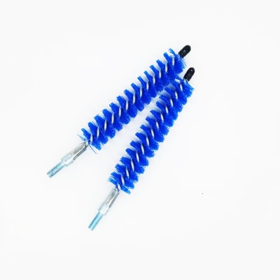 Custom Blue Nylon Condenser Tube Cleaning Brush with Thread