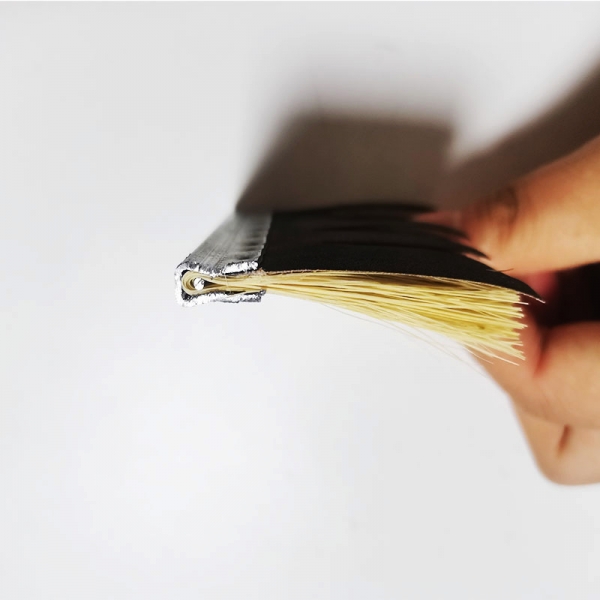 sandpaper and sisal brush