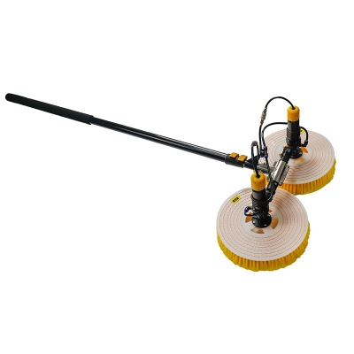 Automatic Solar Panel Cleaning Brush and Pole