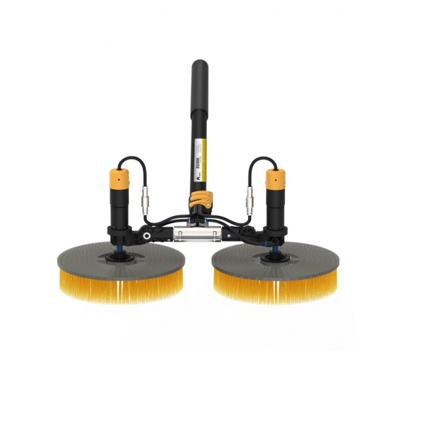 solar panel rotating brush