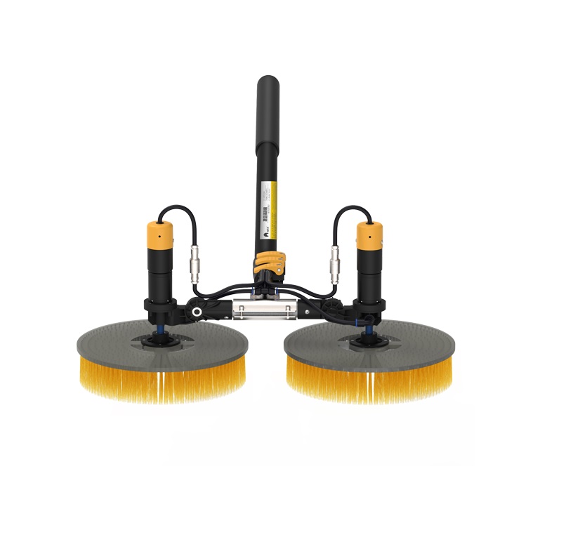 solar panel rotating brush