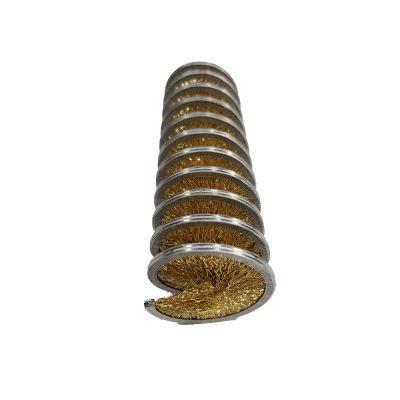 Inward Brass Coated Steel Spiral Brush