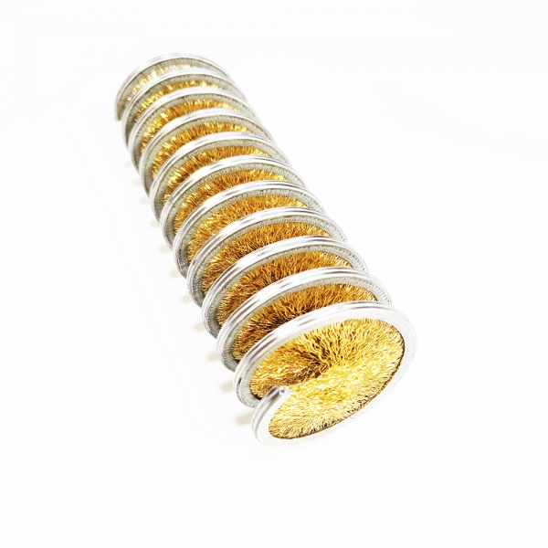 Inward spiral brush,