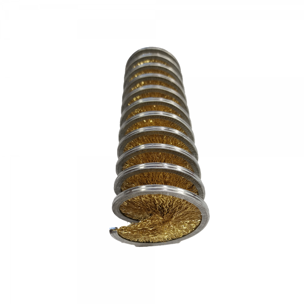 Inward spiral brush,